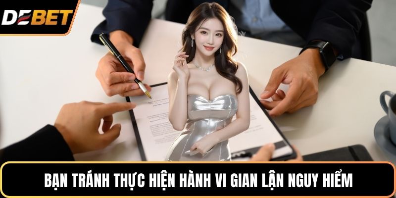 Bạn tránh thực hiện hành vi gian lận nguy hiểm