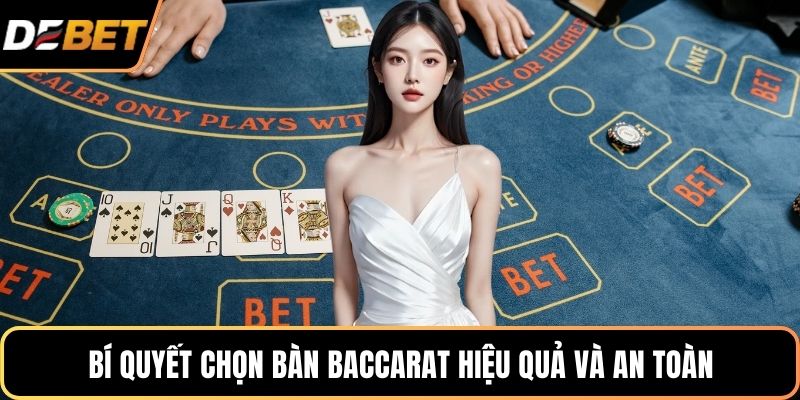 Bí quyết chọn bàn baccarat hiệu quả và an toàn